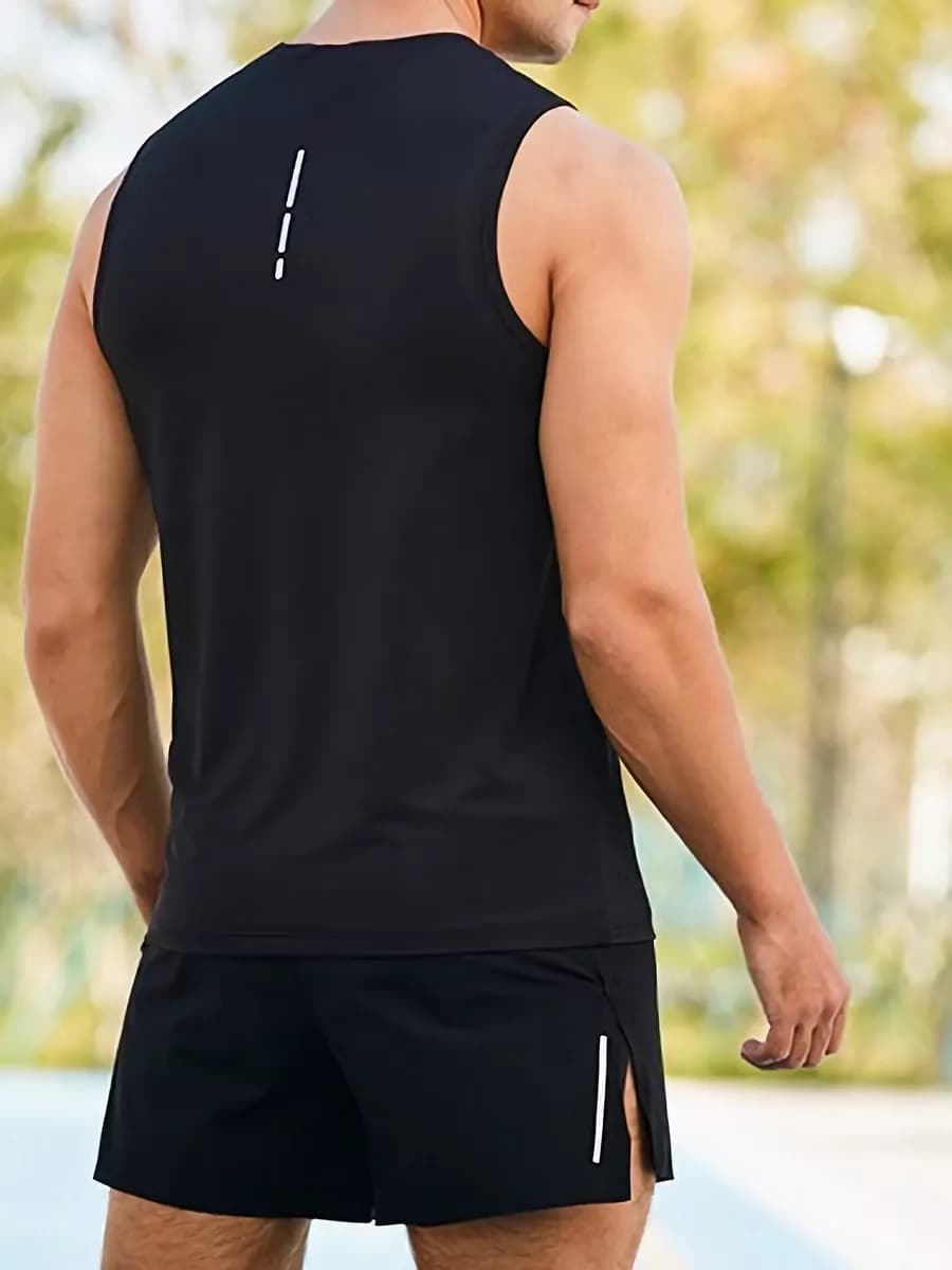 Майка спортивная без рукавов для спорта и фитнеса свободная