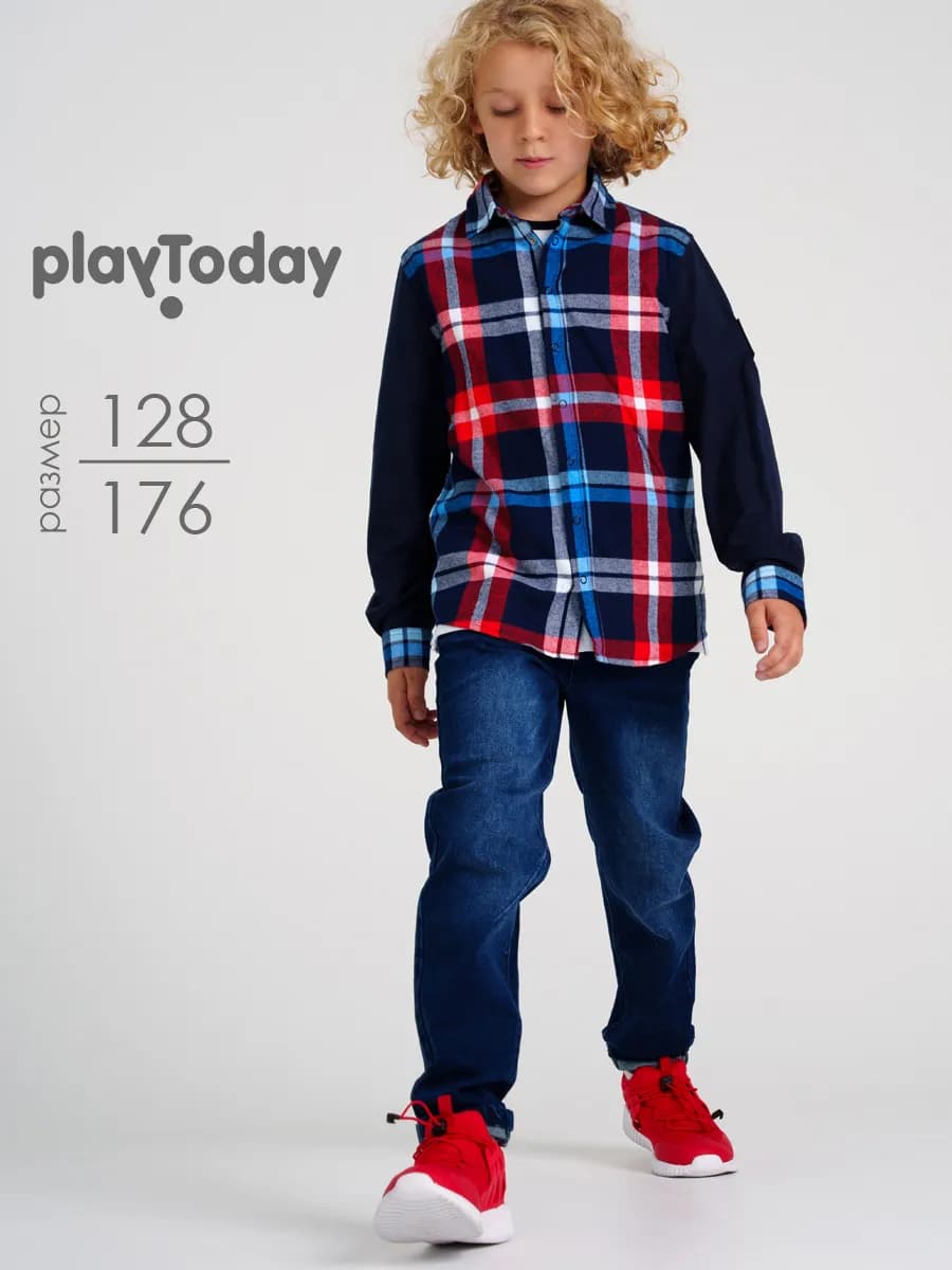 Рубашка regular fit на кнопках