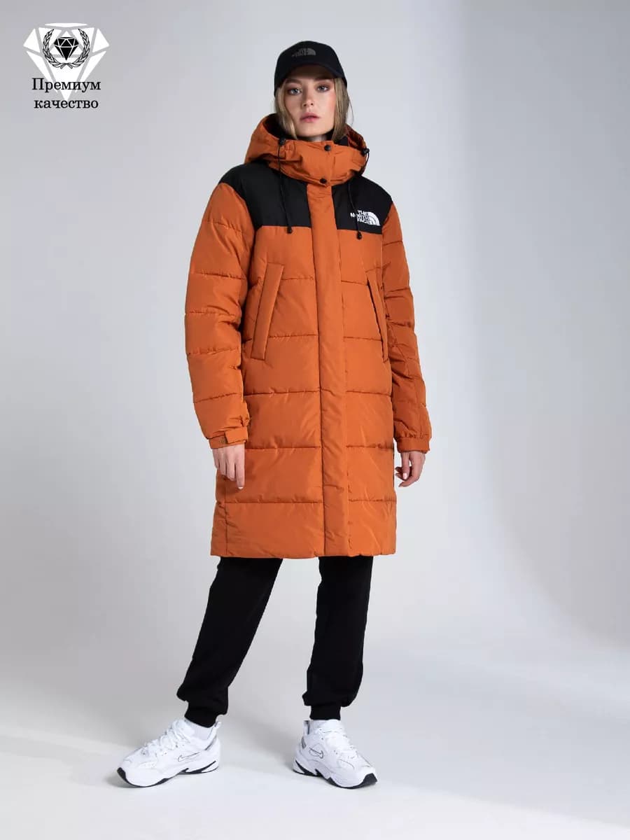 Пуховик зимний длинный