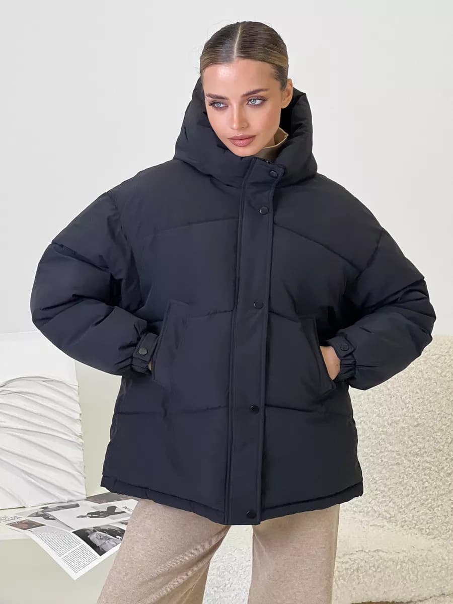 Куртка зимняя демисезонная с капюшоном