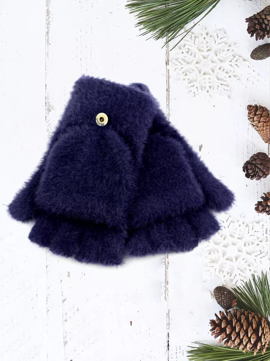 Перчатки-варежки-митенки без пальцев