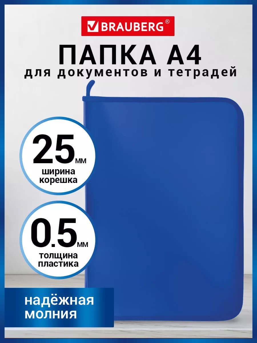 Папка для документов, бумаг, тетрадей А4, школы канцелярская