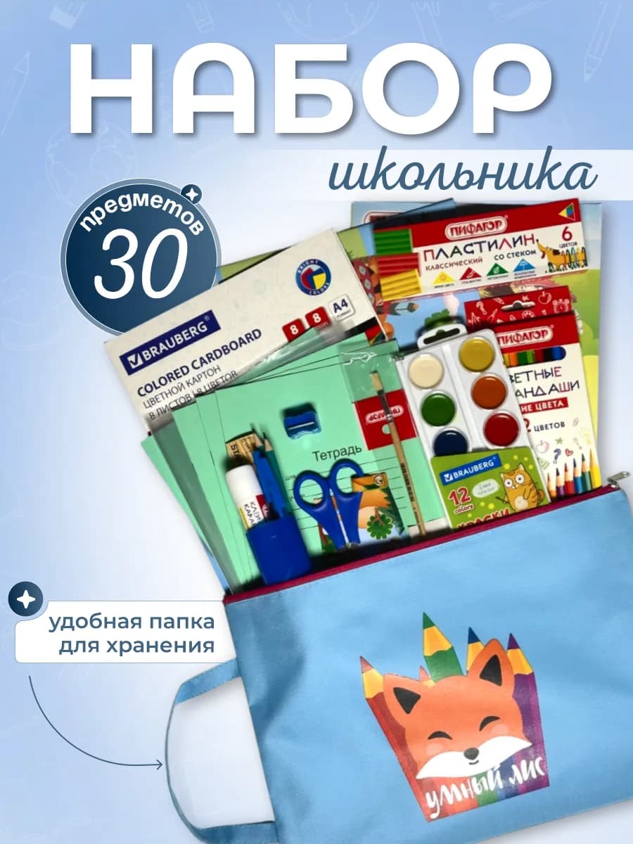 Канцелярский подарочный набор для школьника