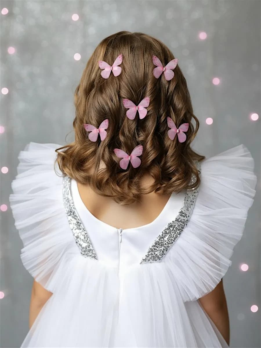 Заколки бабочки для волос