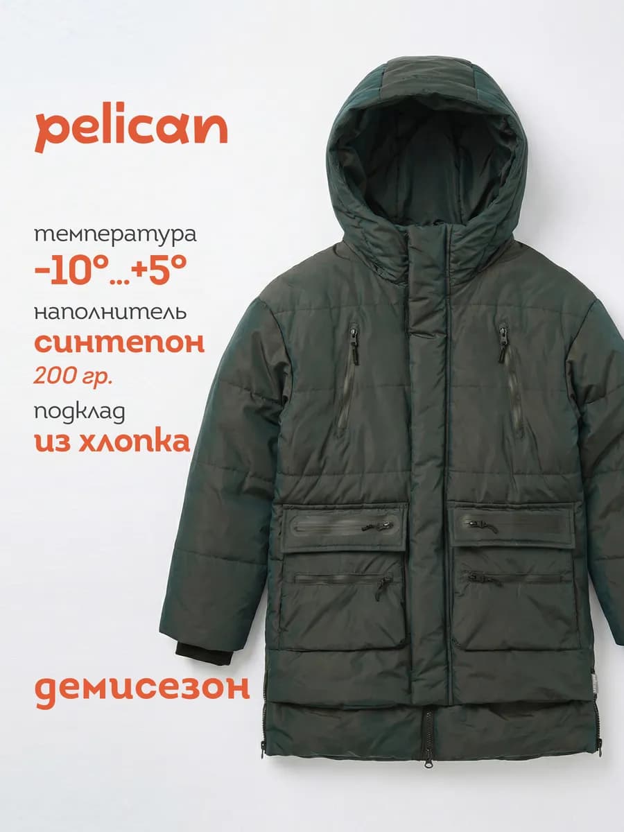 Куртка демисезонная для мальчика с капюшоном