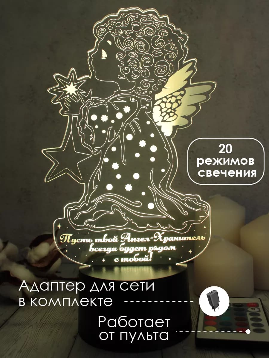 Ангелочек подарок на день рождения крестины статуэтка