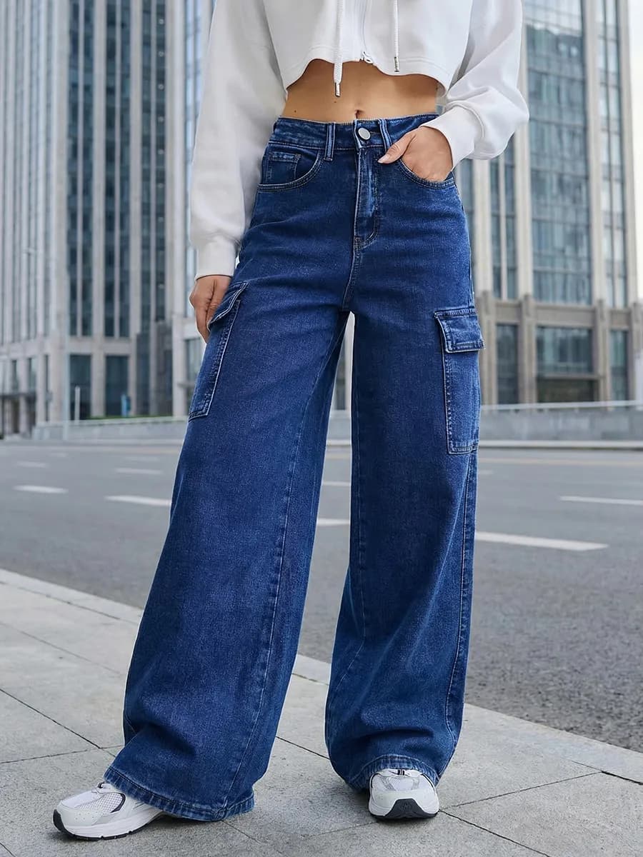 Джинсы широкие для девочки подростка в школу