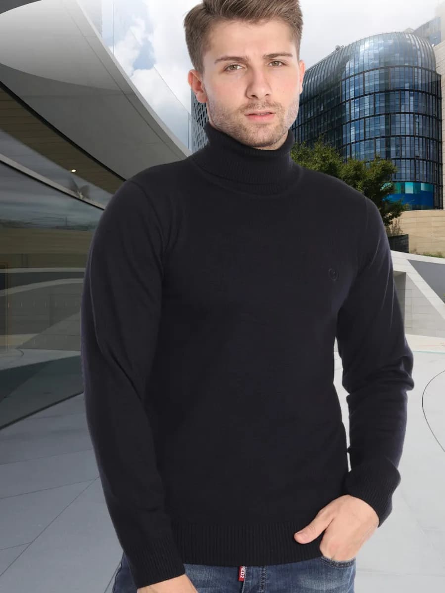 Водолазка с горлом теплая