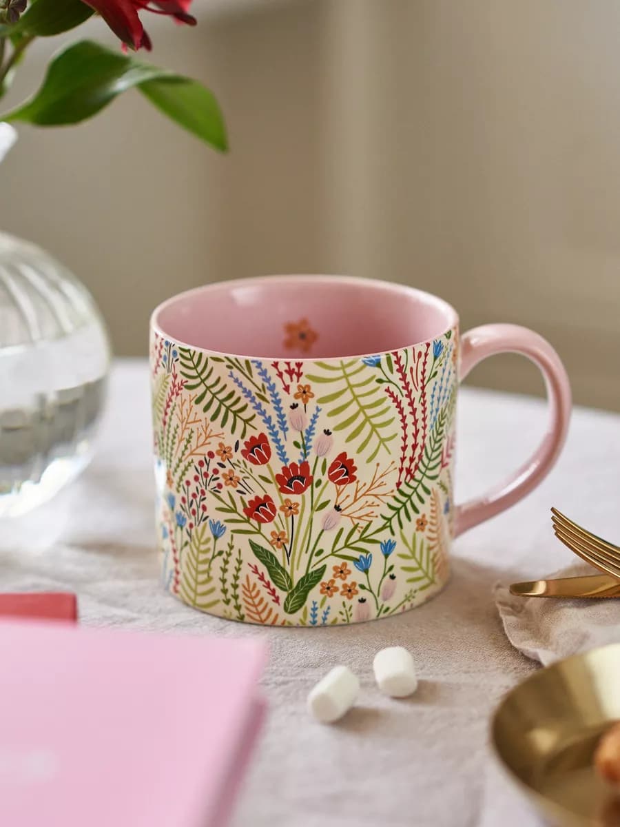 Кружка керамическая 400 мл с рисунком, чашка