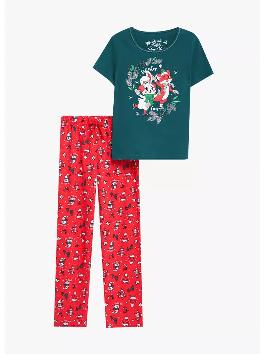 Пижама с принтом