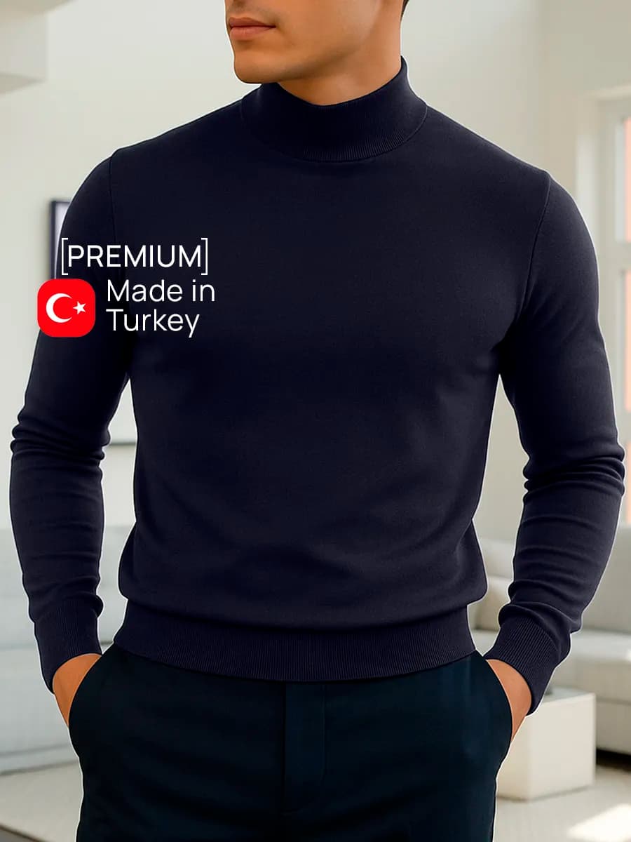 Водолазка с горлом теплая