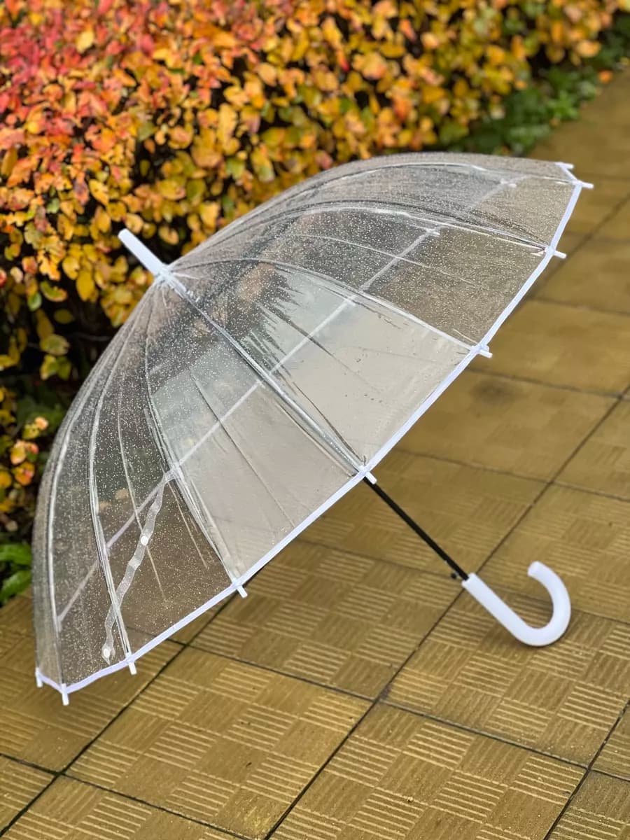 Зонт трость прозрачный для взрослых и подростков