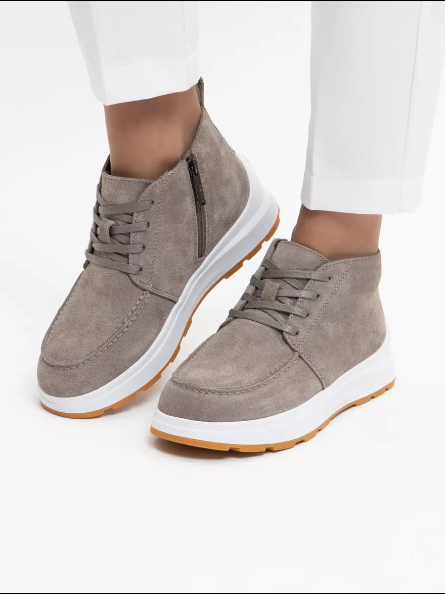 Ботинки женские зимние замшевые