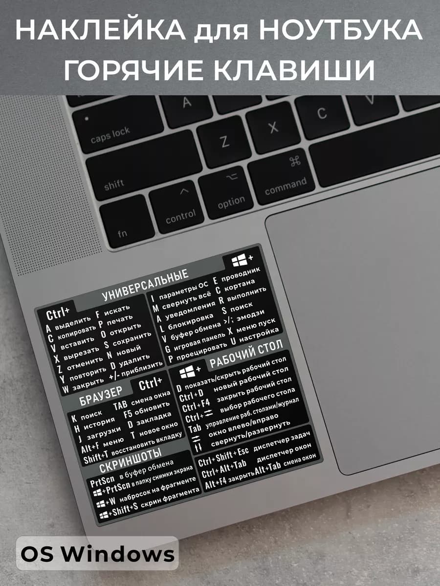 Наклейки для творчества Сочетание горячих клавиш клавиатуры