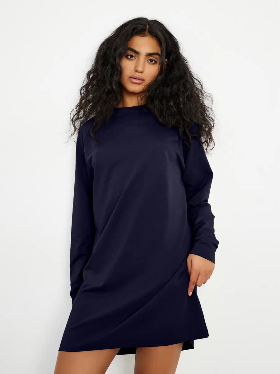 Платье повседневное мини оверсайз