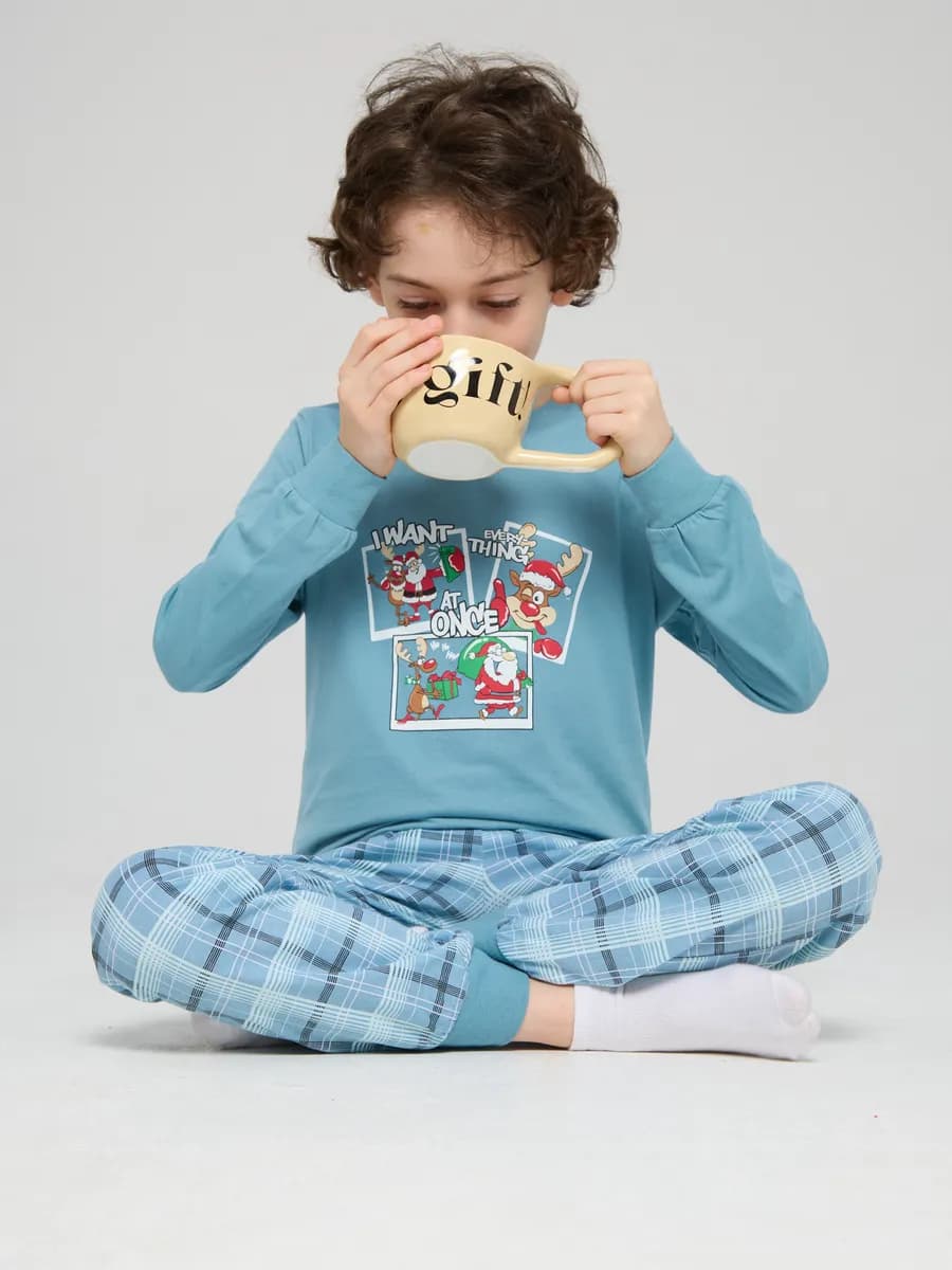 Пижама для мальчика для девочки домашний костюм