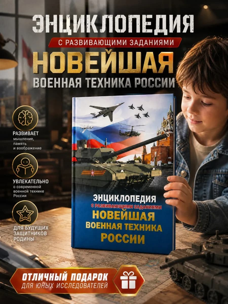 Энциклопедия для детей большая военная развивающая о войне