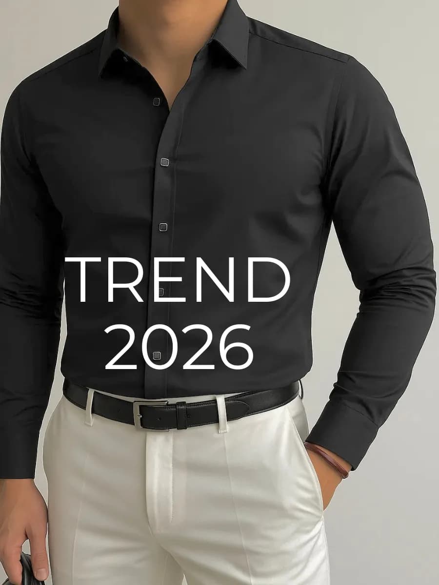 Рубашка классическая с длинным рукавом на кнопках