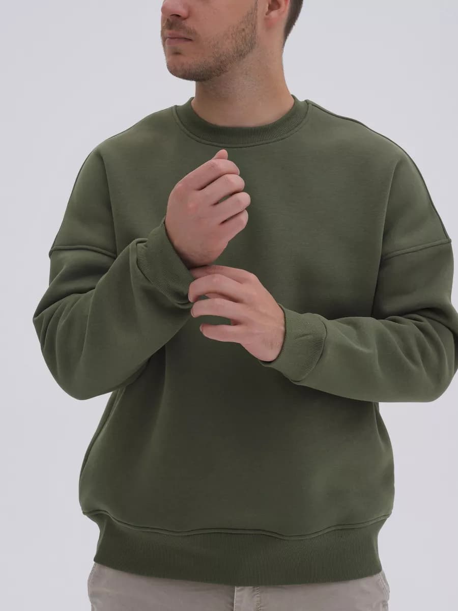 Свитшот оверсайз толстовка с начесом