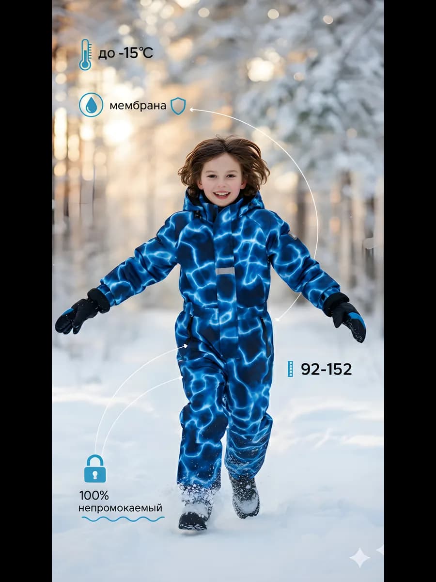 Мембранный комбинезон с полиуретановым покрытием