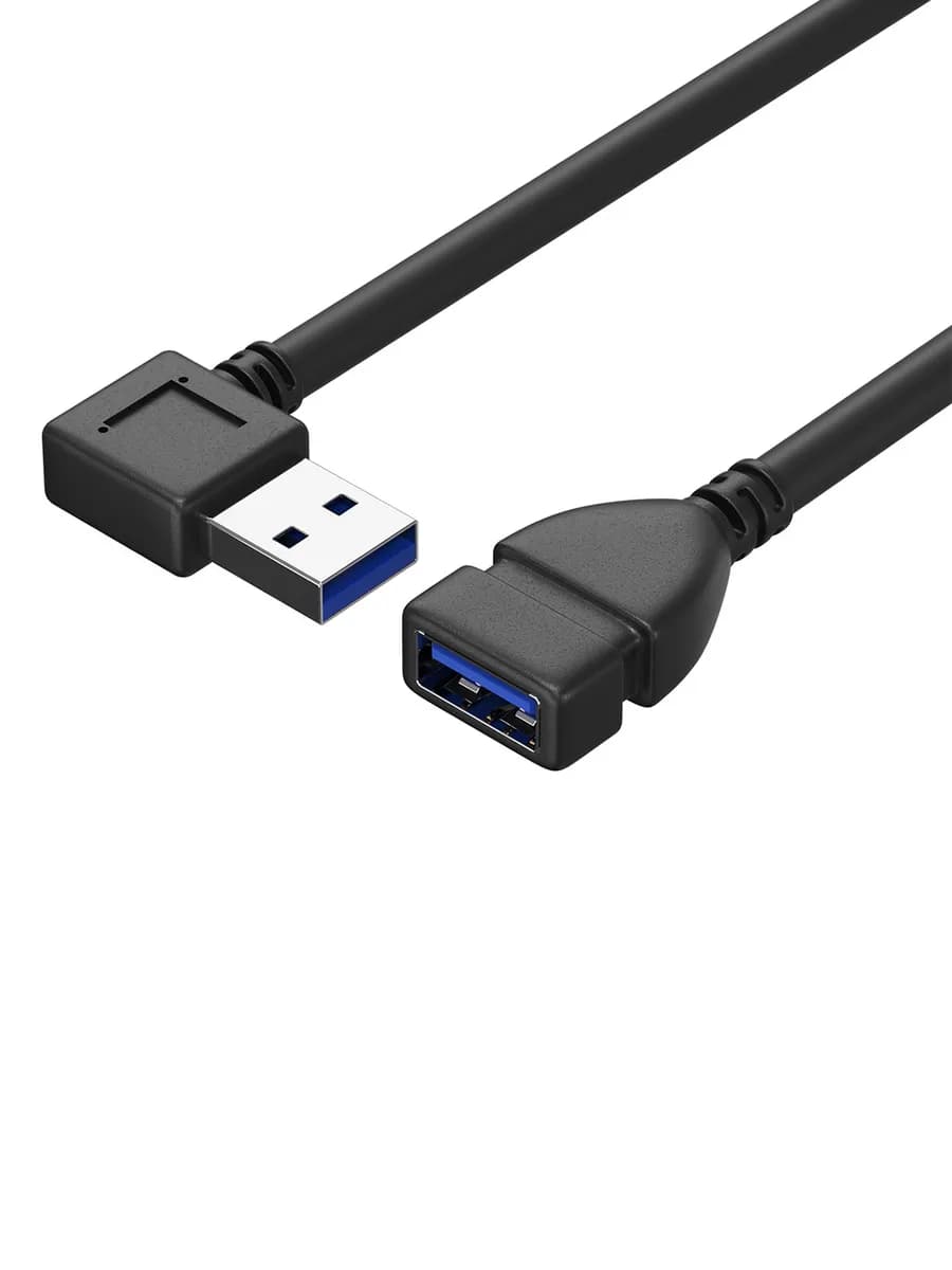 Кабель переходник USB 3.0 угловой, 0.2м