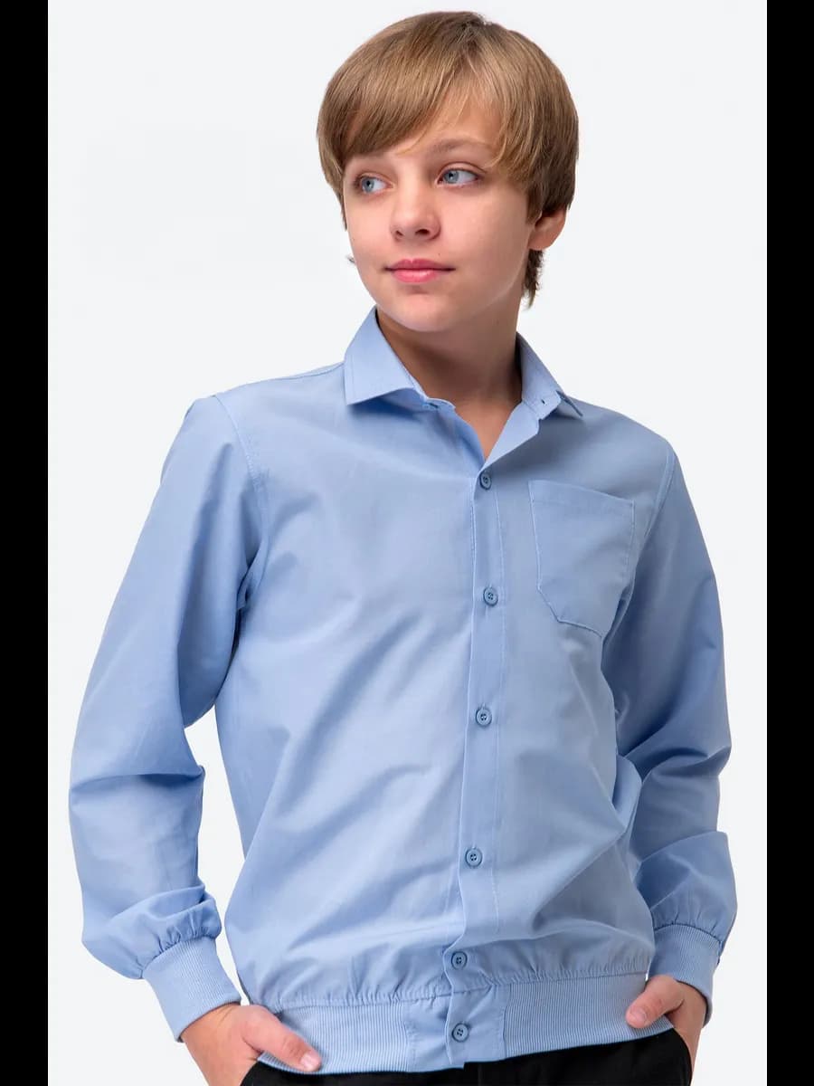 Рубашка школьная с длинным рукавом
