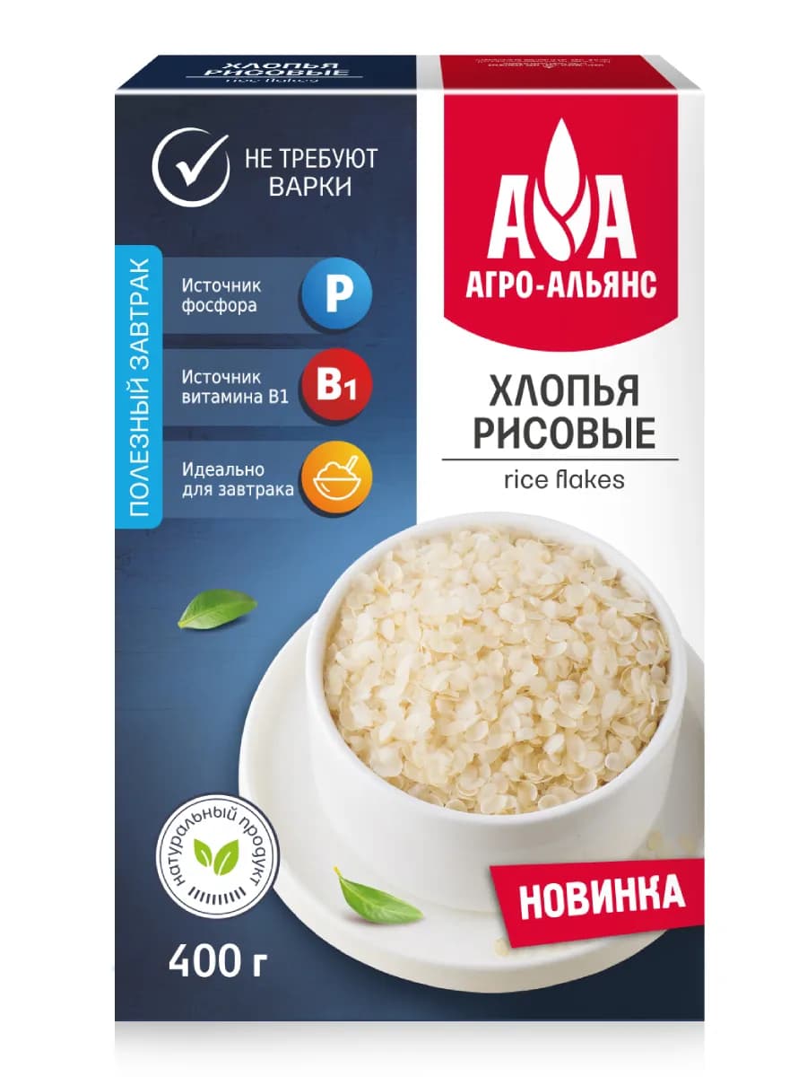 Хлопья рисовые 400г