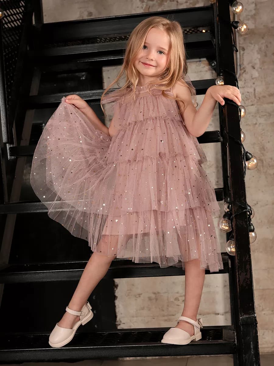 Платье для девочки нарядное праздничное на 8 Марта