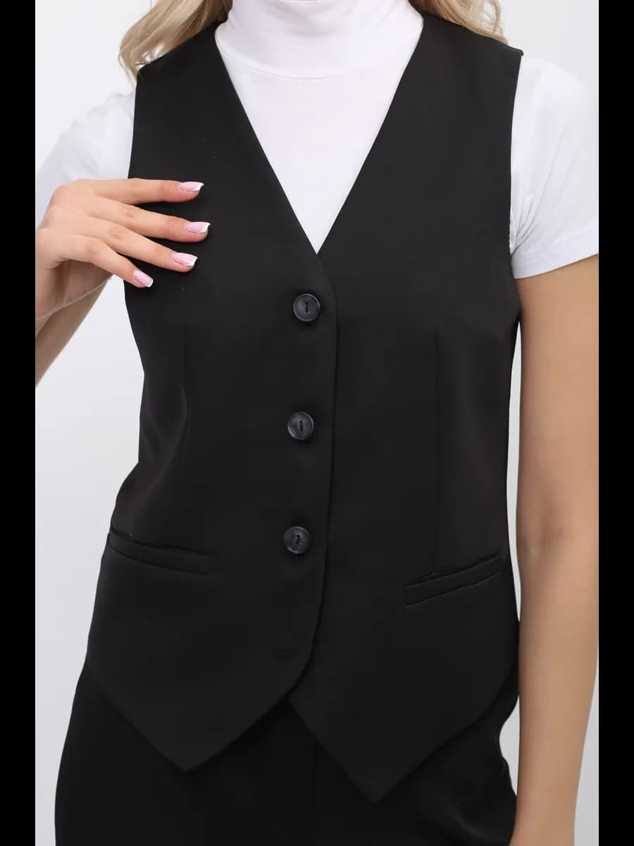 Жилетка костюмная классическая