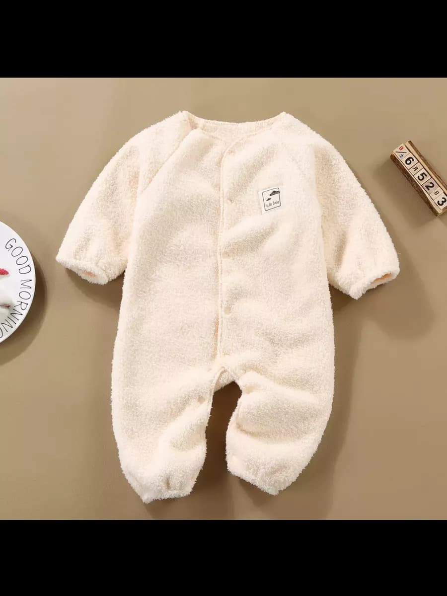 Мягкий флисовый комбинезон для новорождённых