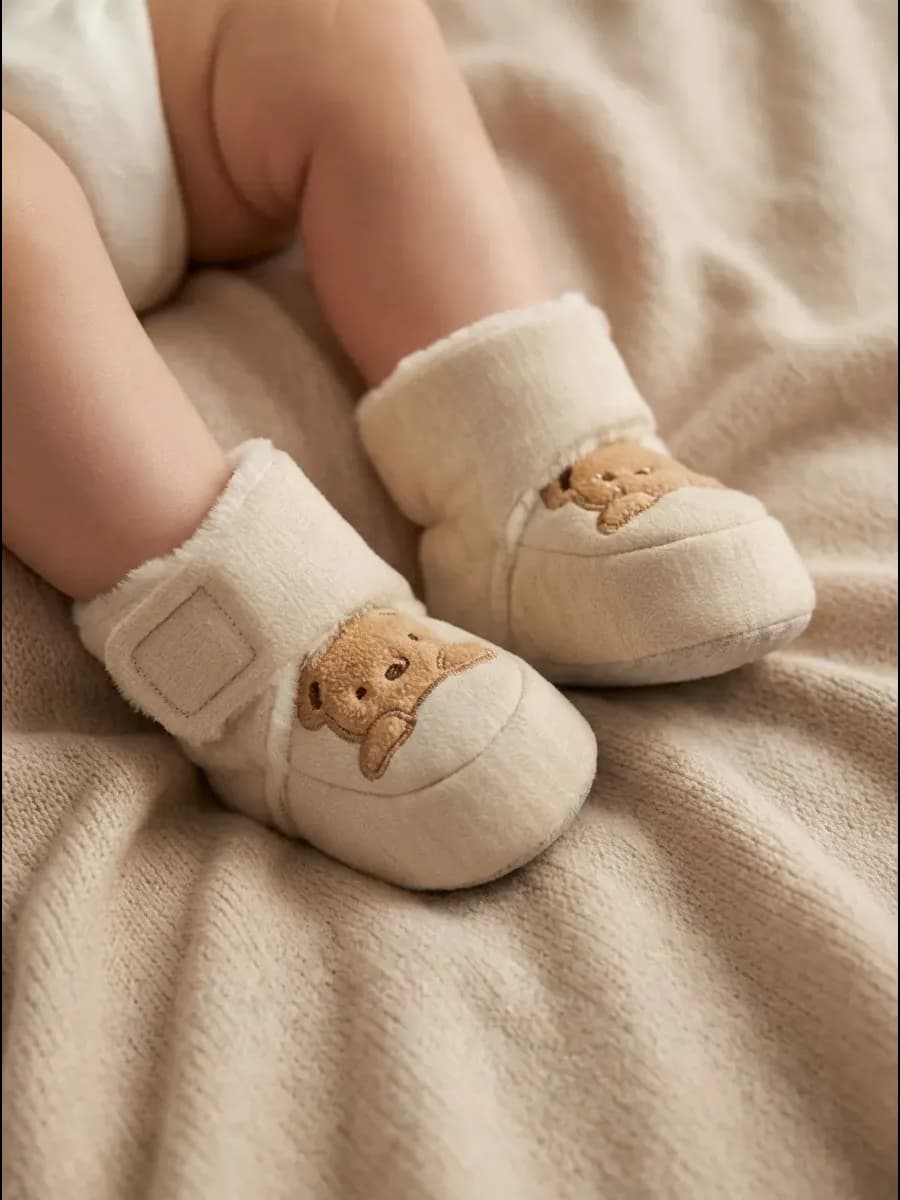 Пинетки зимние для новорожденных