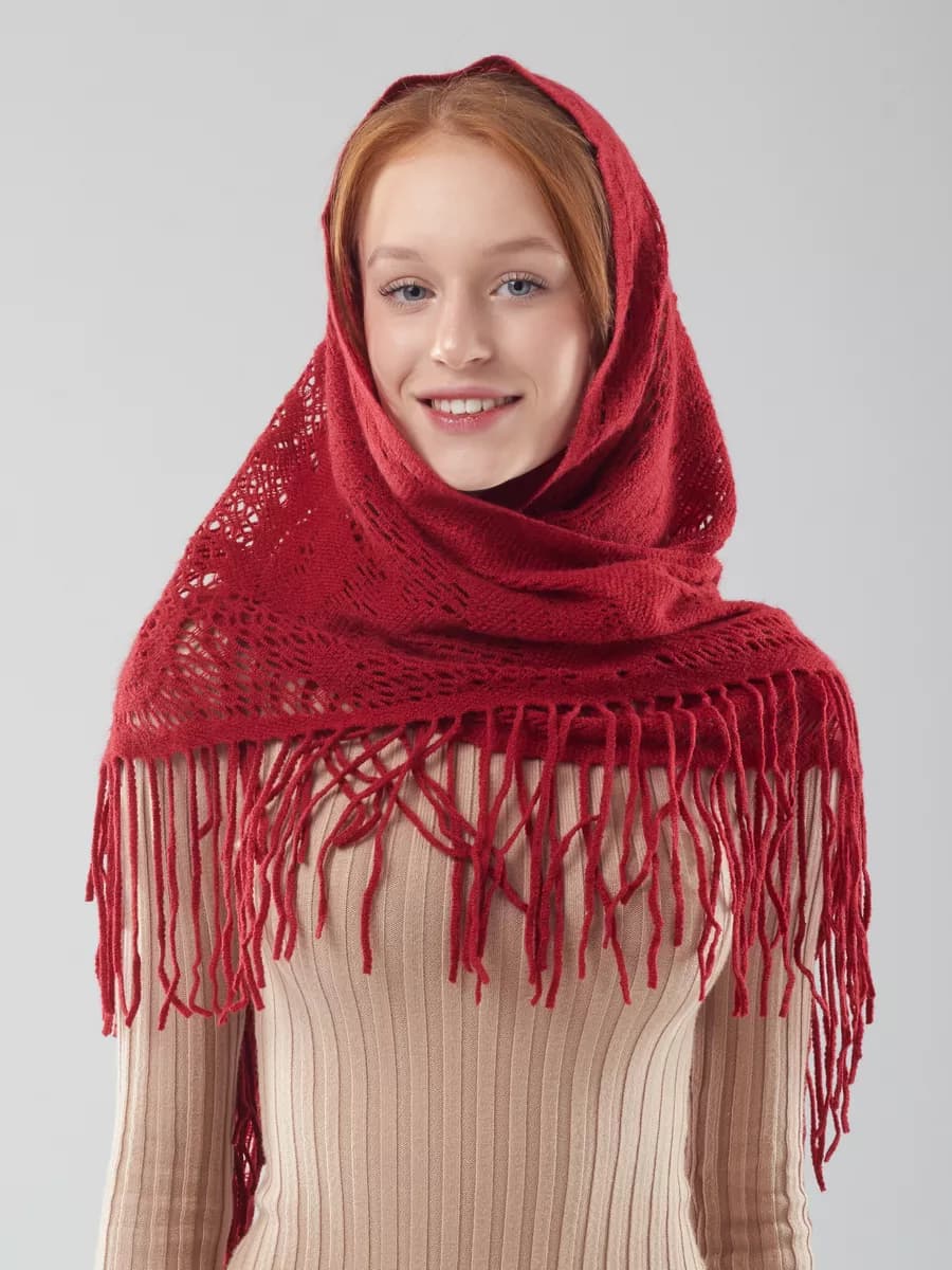 Платок кружевной на голову для храма