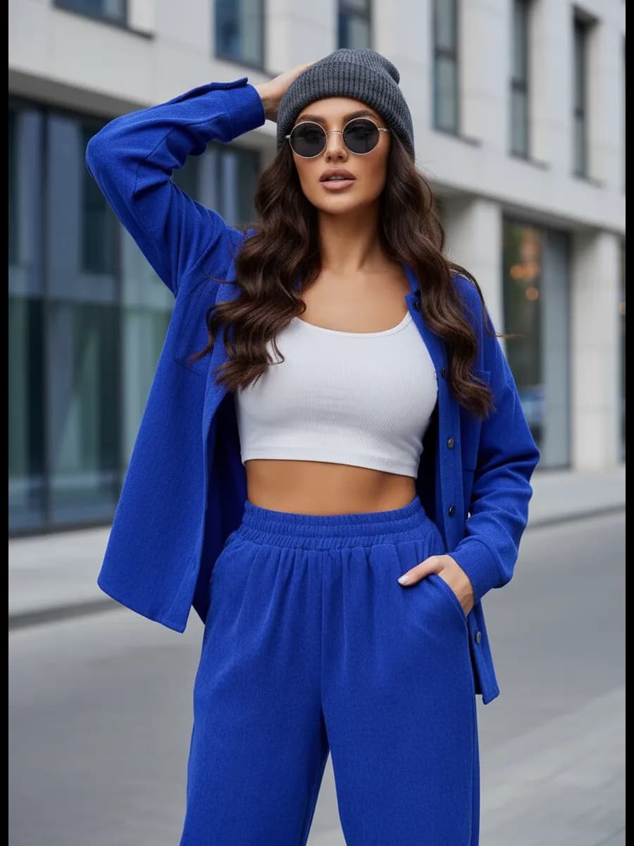 Спортивный костюм вельветовый оверсайз