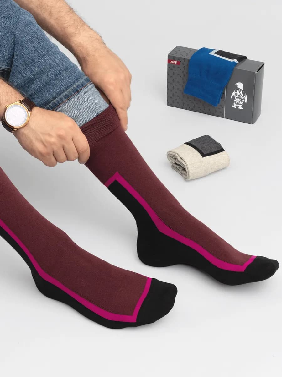 Носки с рисунком подарочный набор 3 пары