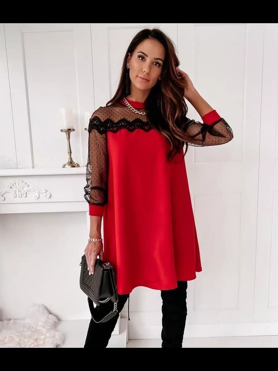 платье красное вечерние