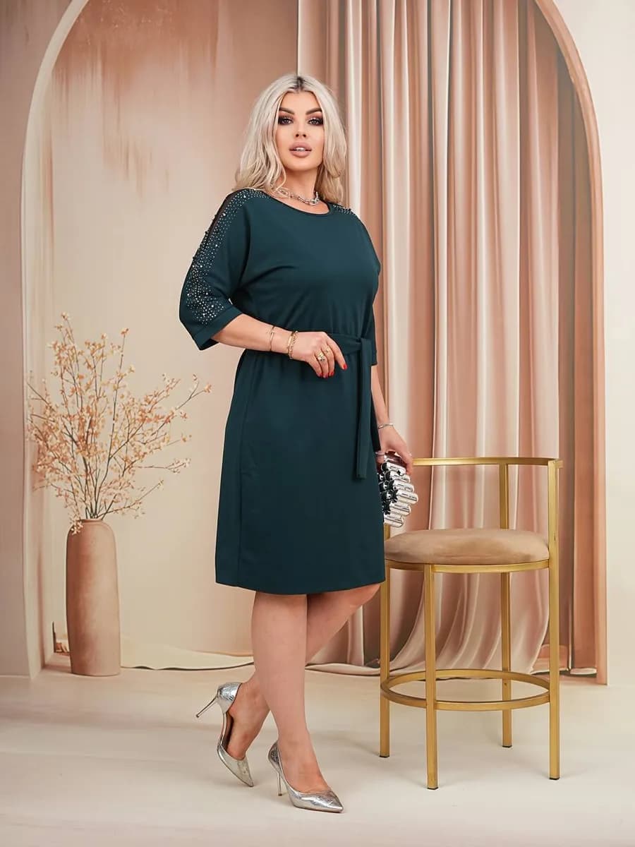 Платье вечернее трикотаж - фото 1