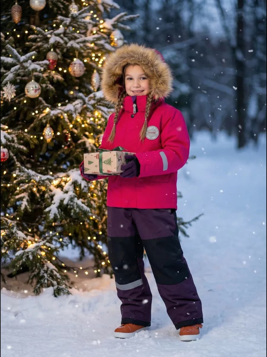 комбинезон зимний для девочки