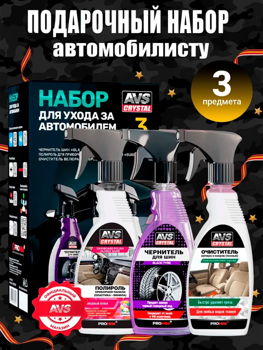 Подарочный набор автохимии мужчине