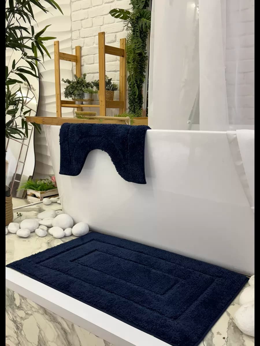 Коврики для ванной и туалета противоскользящие набор 2 шт