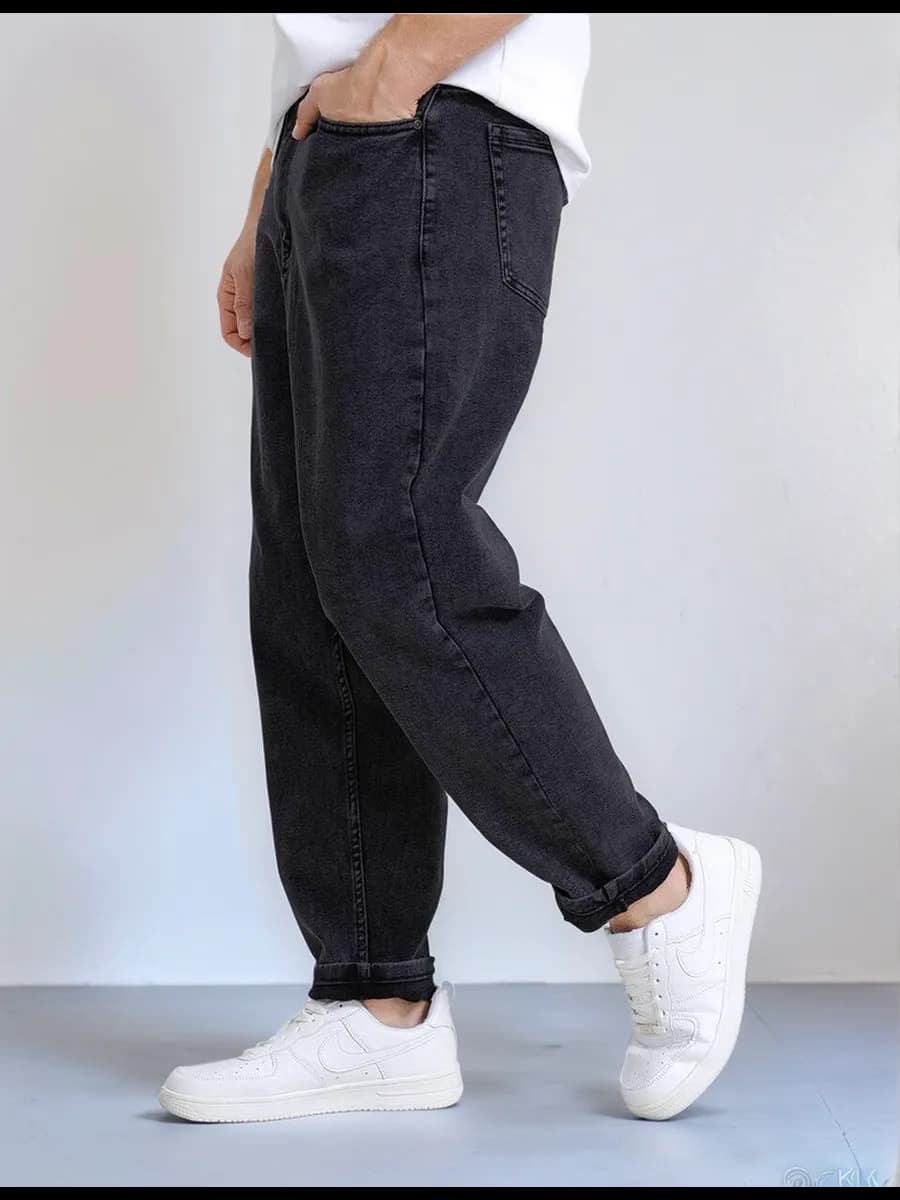 Джинсы бананы широкие