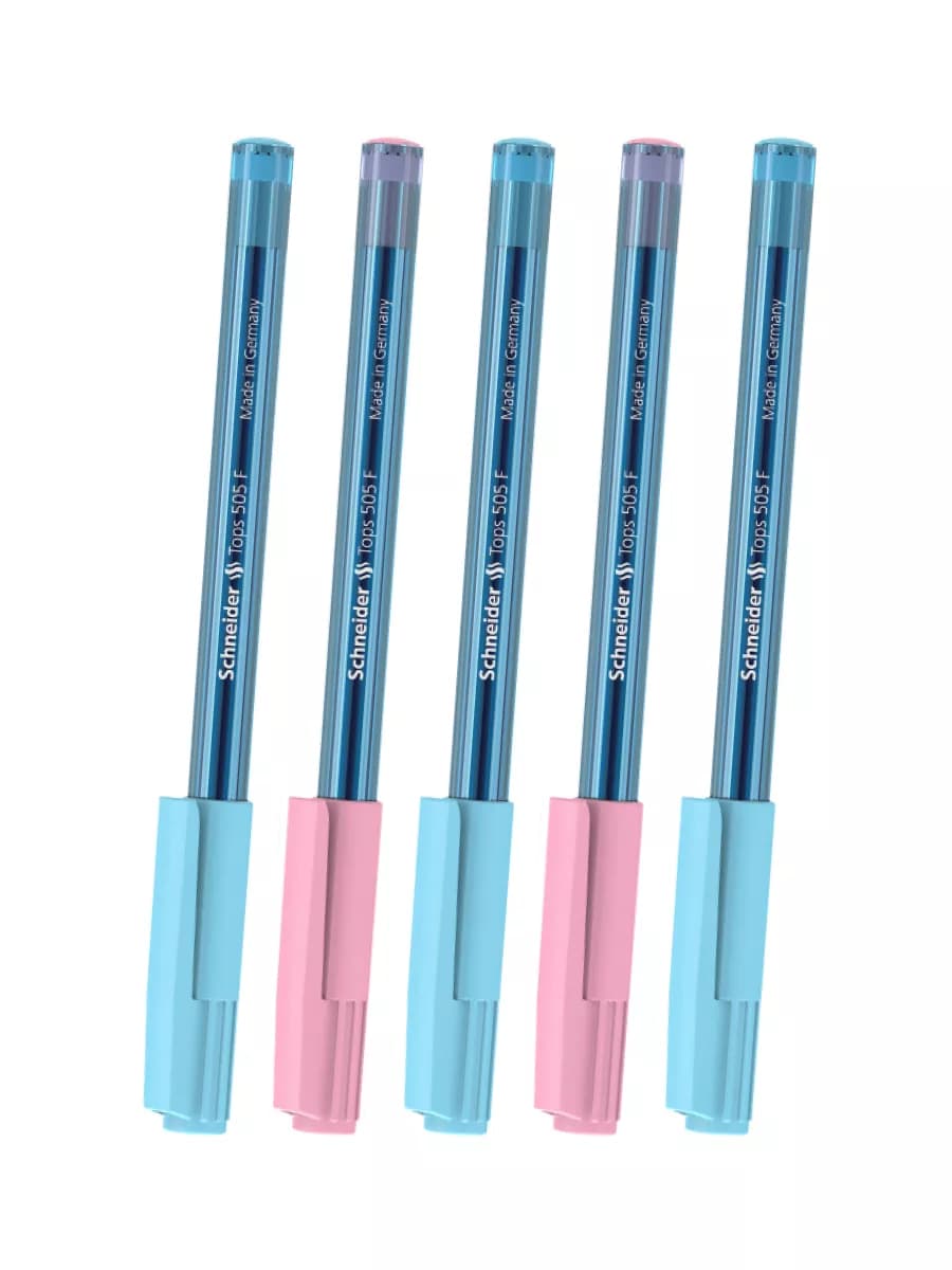Ручка шариковая "Tops 505 F Bubble Gum" синяя, 0,8 мм, 5 шт