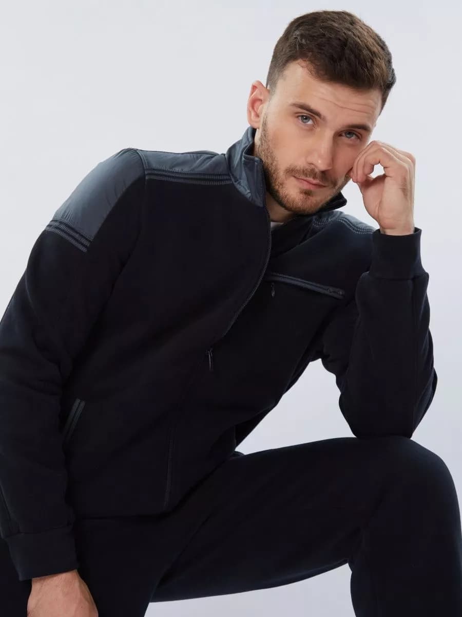 Толстовка спортивная тепая без капюшона