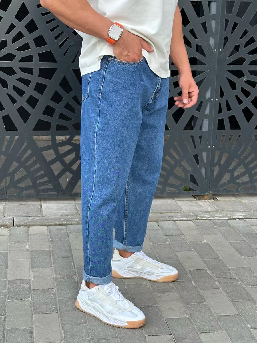 Джинсы мужские бананы