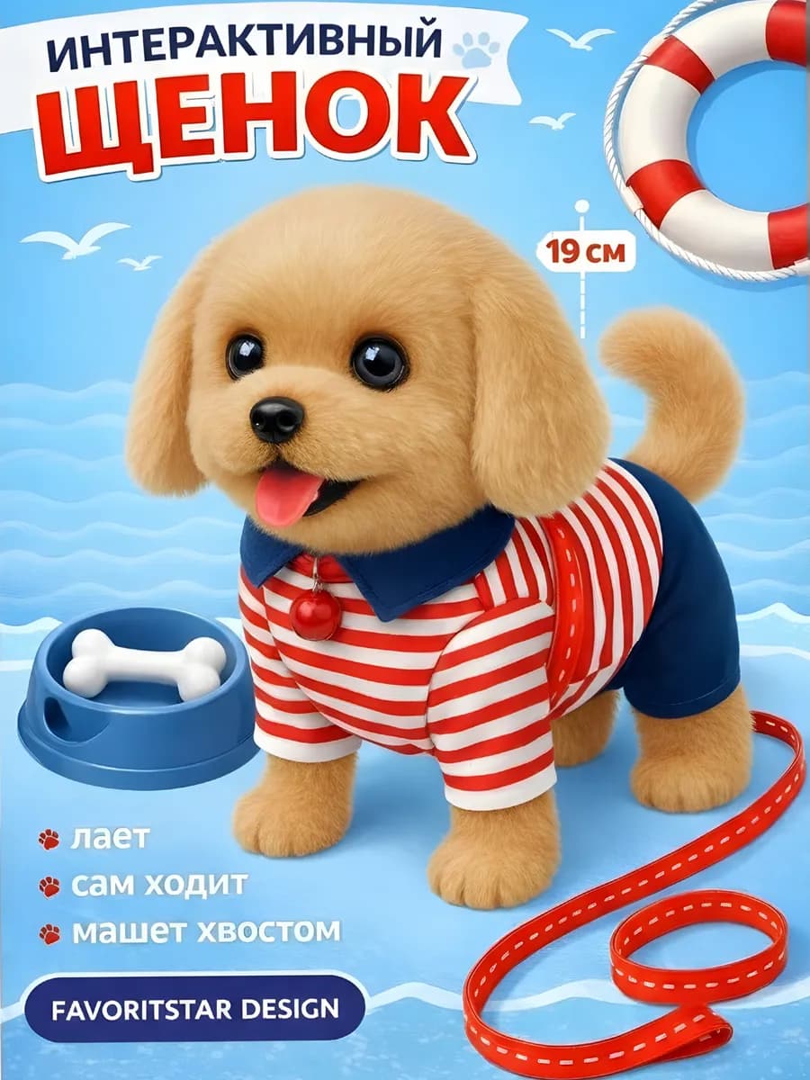 Интерактивная игрушка собака умный щенок - фото 1