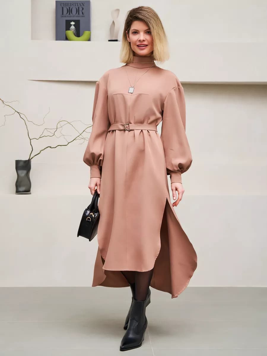 Повседневное платье оверсайз офисное
