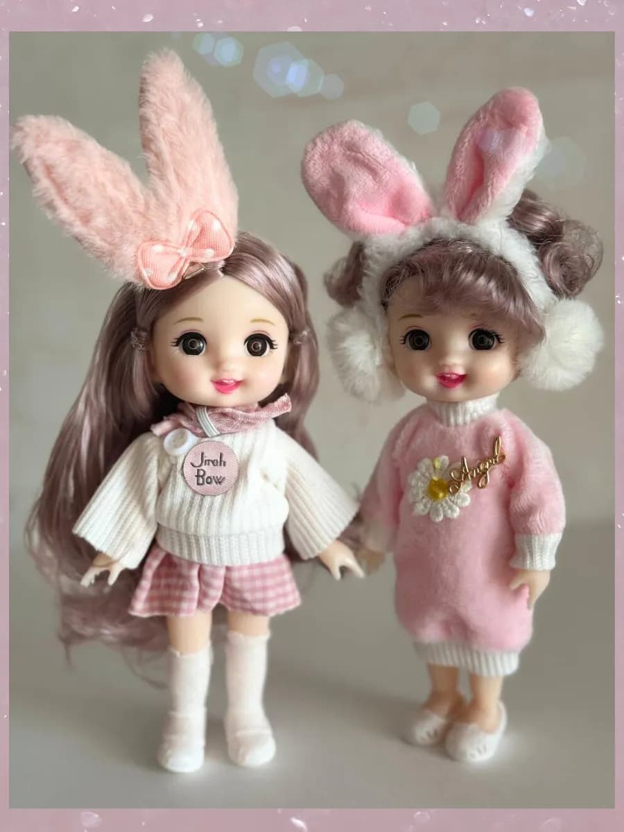 Куклы коллекционные шарнирные набор 16 см