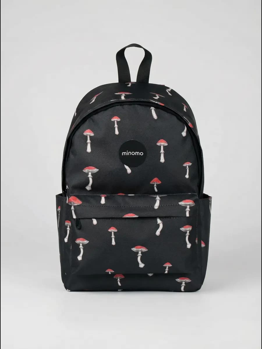 Рюкзак школьный спортивный с принтом тканевый