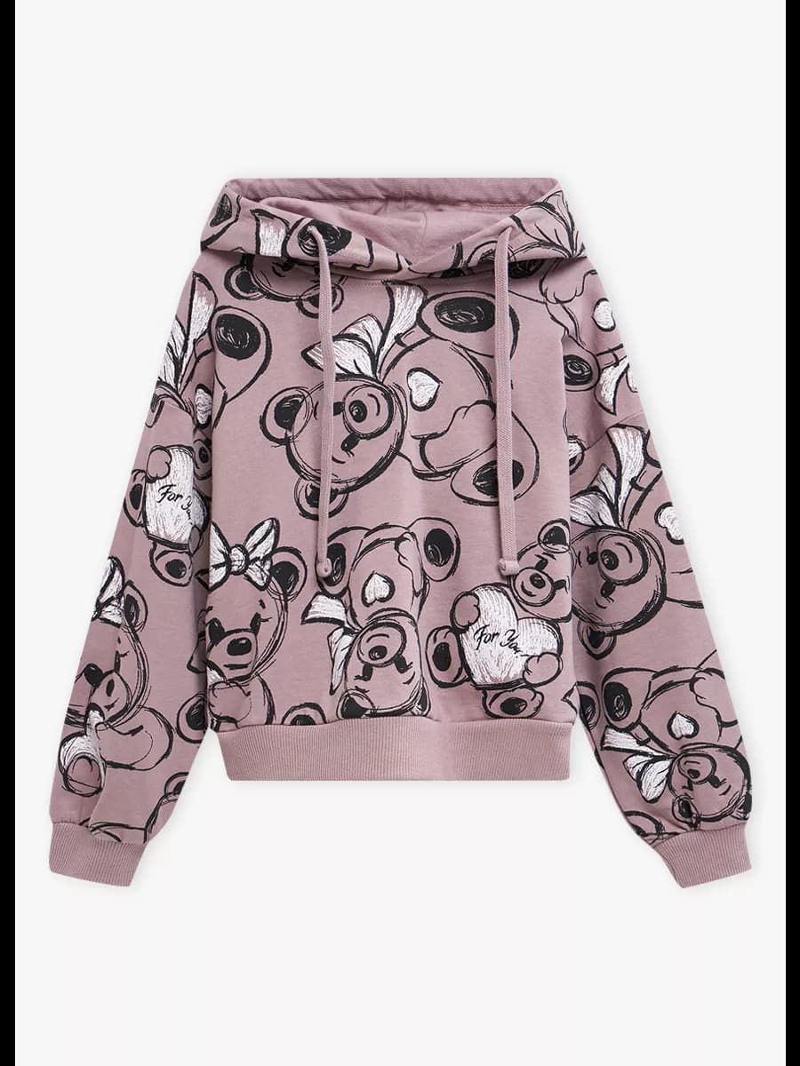 Толстовка хлопковая с принтом