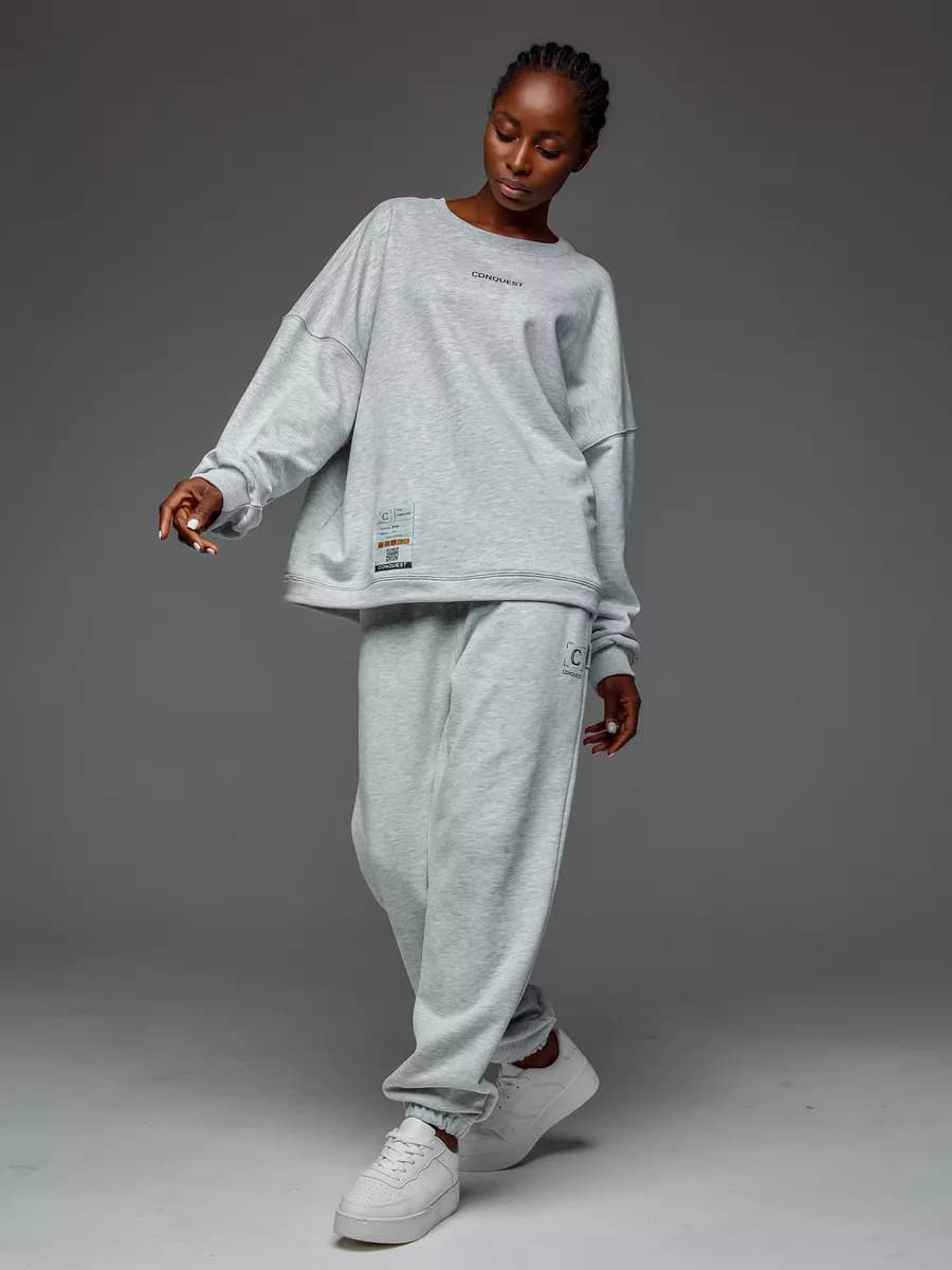 Спортивный костюм оверсайз без начеса