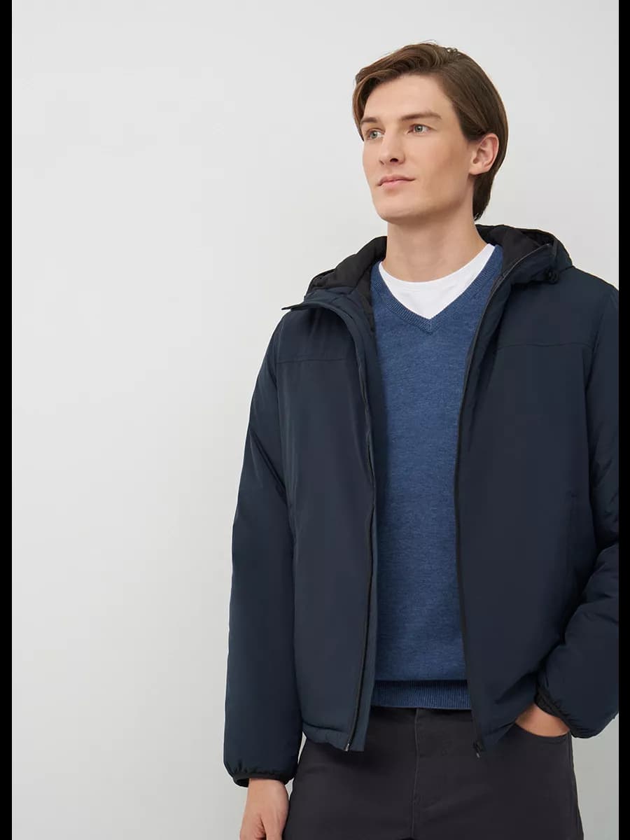 Куртка демисезонная утепленная с капюшоном